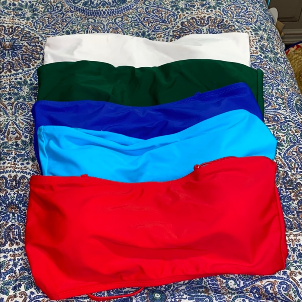 Large Bandeau Bathing Suit Top Bundle